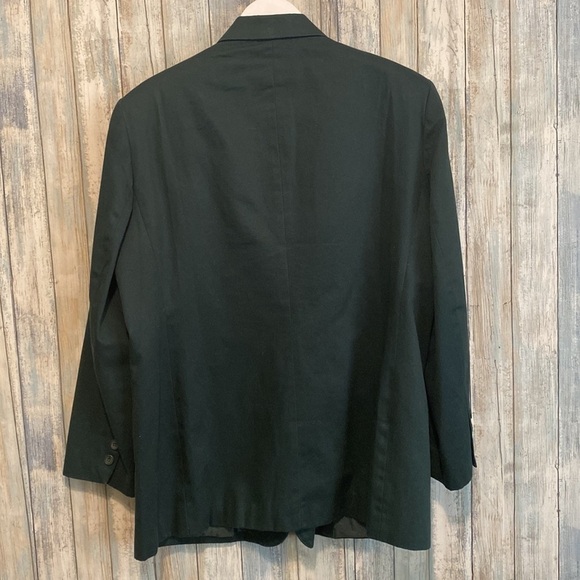 Herman Geist Hunter Green single button long blazer/Jacket | Size 14P | vintage - Picture 7 of 10